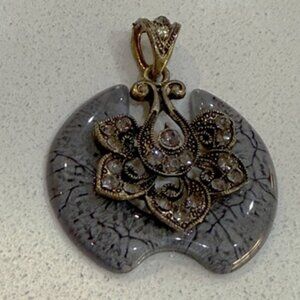 Vintage Filigree Floral Pendant
